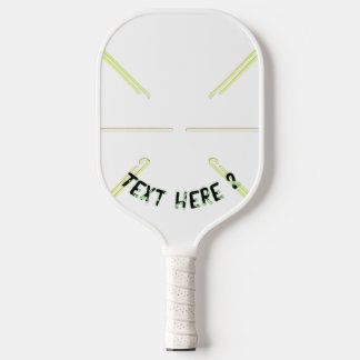 Pickle ball paddle custom name text