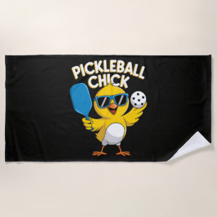 Pickle ball Pickleball Chick Beach Towel