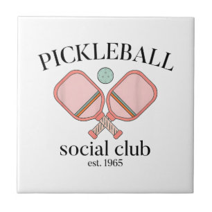 Pickle Ball Social Club EST 1965 Men Women Tile