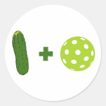 Pickle + Ball Sticker