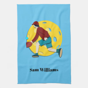 Pickle Ball Tea Towel