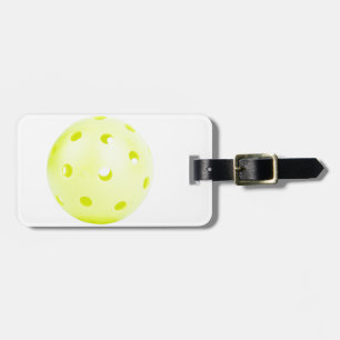 Pickle BAll Yellow Luggage Tag