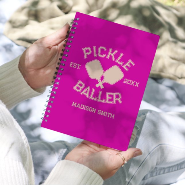 Pickle Baller Pickleball Collegiate Typography Planner (Creator Uploaded)