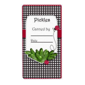 Pickle Canning Jar Labels