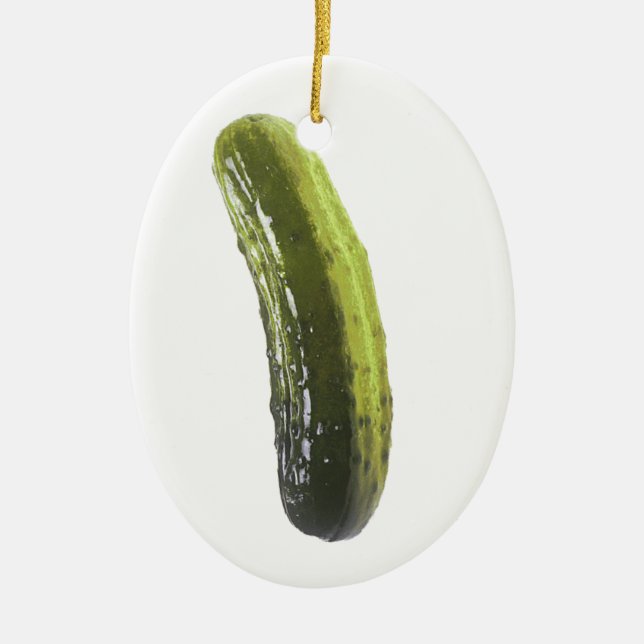 Pickle Ceramic Tree Decoration (Front)