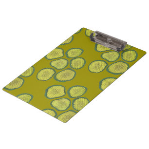 Pickle Chips Sweet Pickles Food Kosher Dill Design Clipboard