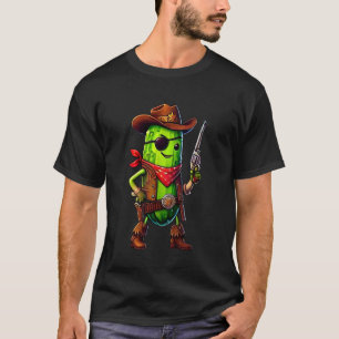 Pickle Cowboy - Wild West Veggie Fun T-Shirt