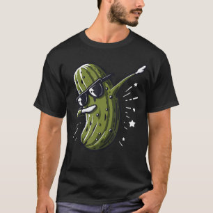 Pickle Dabbing With Sunglasses Funny Dancing Cucum T-Shirt