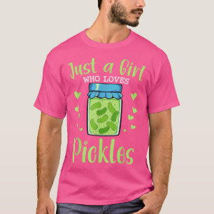 Pickle Dancing Cute Cucumber Green Vegan Funny Gir T-Shirt