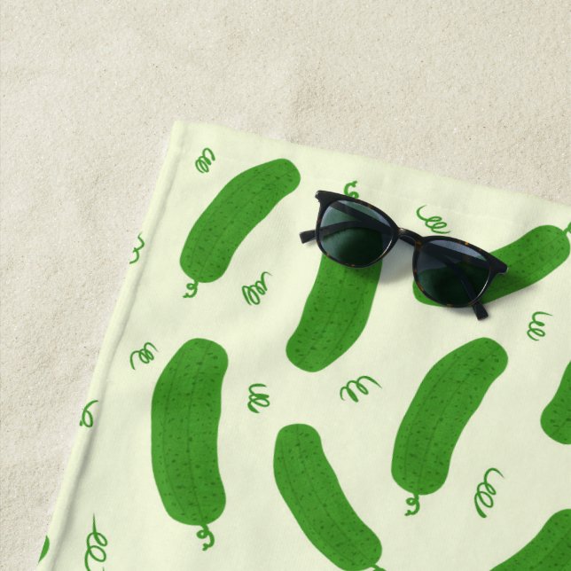 Pickle & Fresh Collection Beach Towel (In Situ)