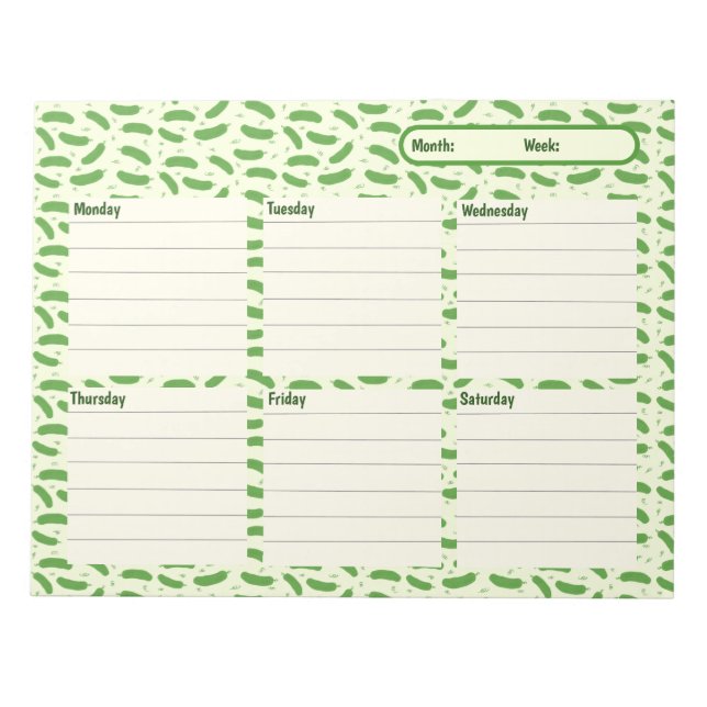 Pickle & Fresh Collection Notepad (Front)