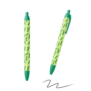 Pickle & Fresh Collection patterned Black Ink Pen