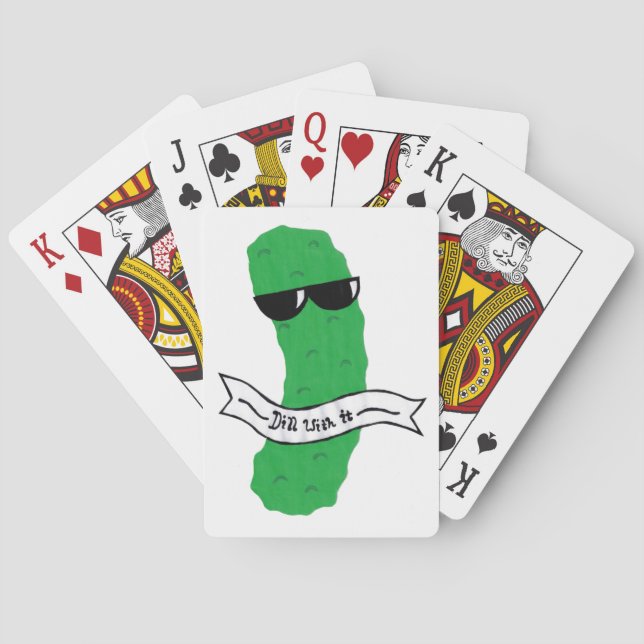 Pickle Funny Playing Cards (Back)