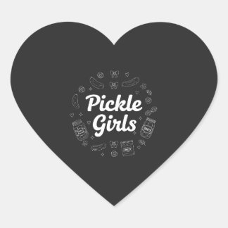 Pickle Girls, Lover Quote Design Heart Sticker