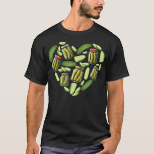 Pickle Heart - Dill Pickle Lover Pickling Cucumber T-Shirt