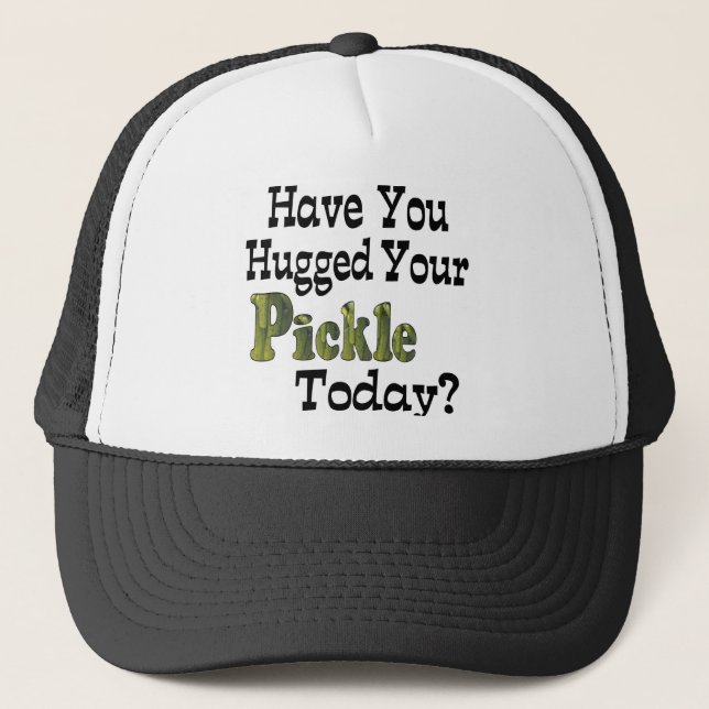 Pickle Hugger Trucker Hat (Front)