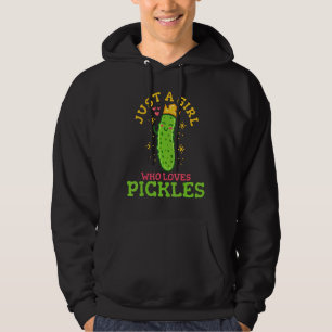 Pickle Just A Girl Who Loves Pickles Vegan Hoodie