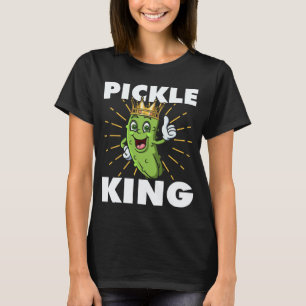 Pickle King Veggie Food Vegan Vegetarian Day T-Shirt