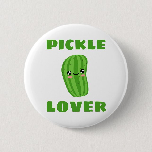 Pickle Lover 6 Cm Round Badge (Front)