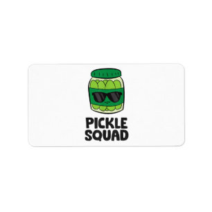 Pickle Lover Team Pickles Funny Pickle Squad Label