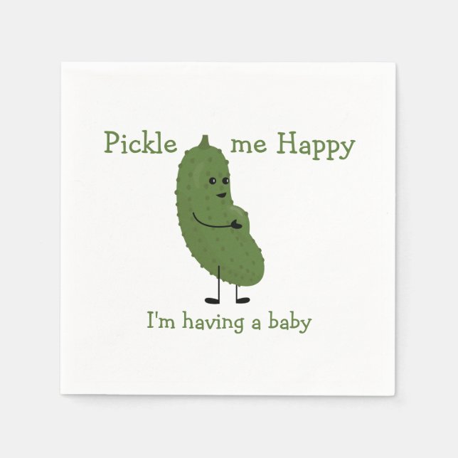 Pickle me Happy Napkin (Front)