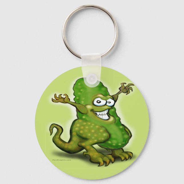 Pickle Monster Key Ring (Front)