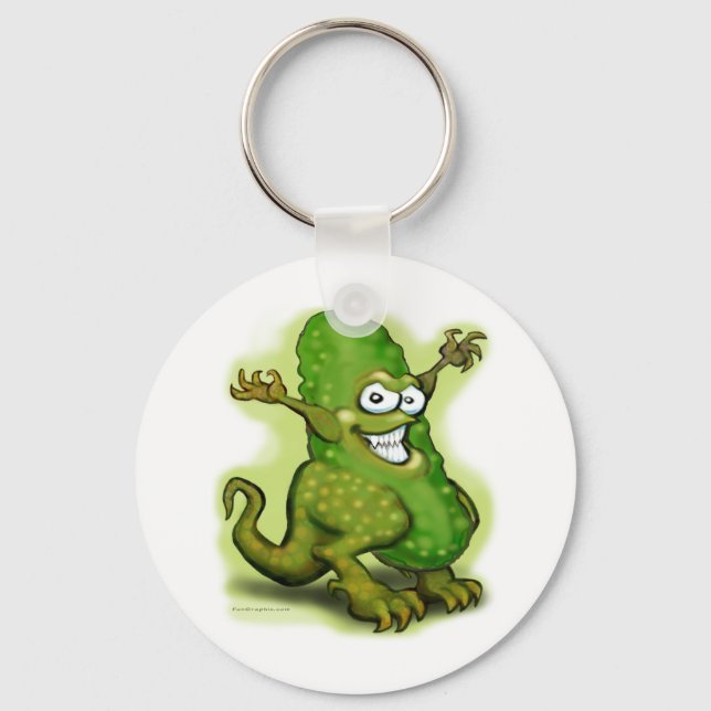 Pickle Monster Key Ring (Front)