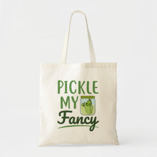 Pickle My Fancy Pickles Lover Cute Green Dill Jar Tote Bag