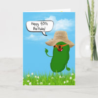 Pickle Person With Hat 40th Birthday