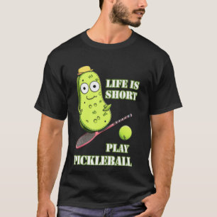 Pickle Playing Pickleball 1 T-Shirt