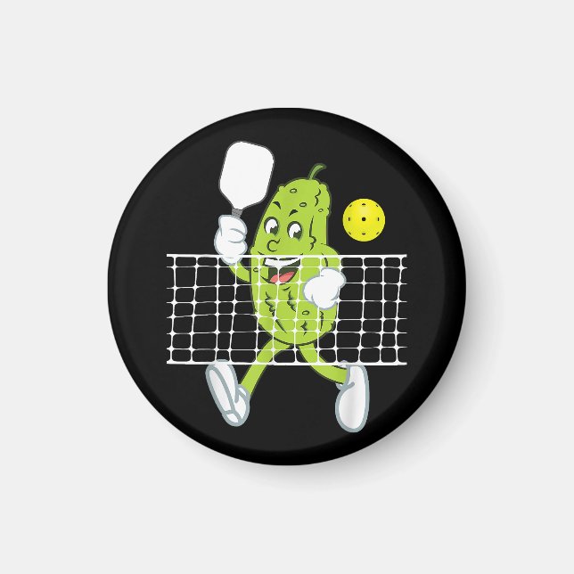 Pickle Playing Pickleball - Funny Pickleball Paddl Magnet (Front)