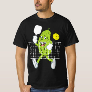 Pickle Playing Pickleball - Funny Pickleball Paddl T-Shirt