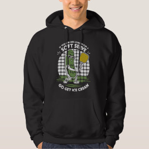 Pickle Playing Pickleball Funny Sports Team Pickle Hoodie