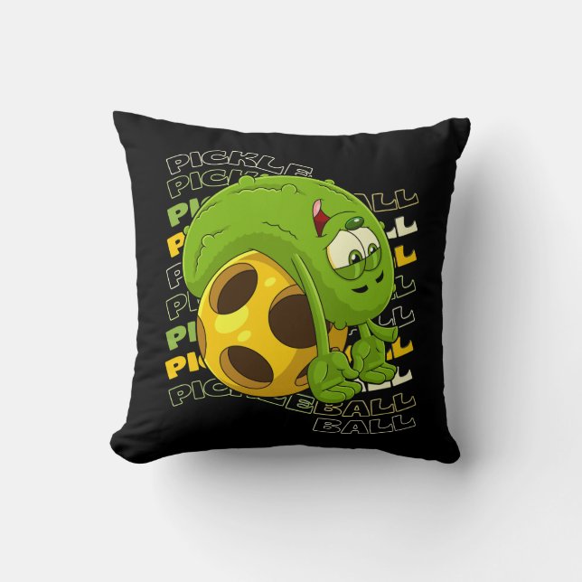 Pickle Power! Cute Pickleball Kids Cushion (Front)