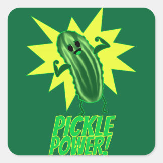 Pickle Power! Square Sticker