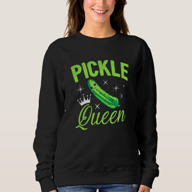 Pickle Queen  Cucumber Tee For Women Girl (Front)