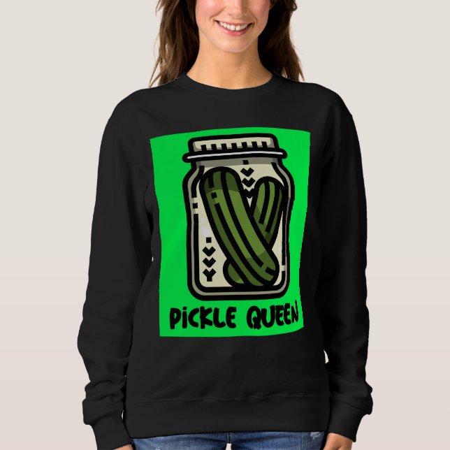 PICKLE QUEEN LADIES SWEATSHIRT  (Front)