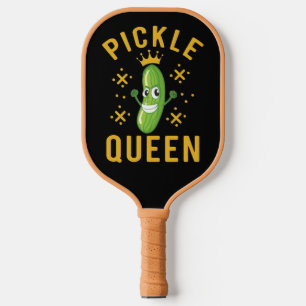 Pickle Queen Typography Sports Accessories Pickleball Paddle
