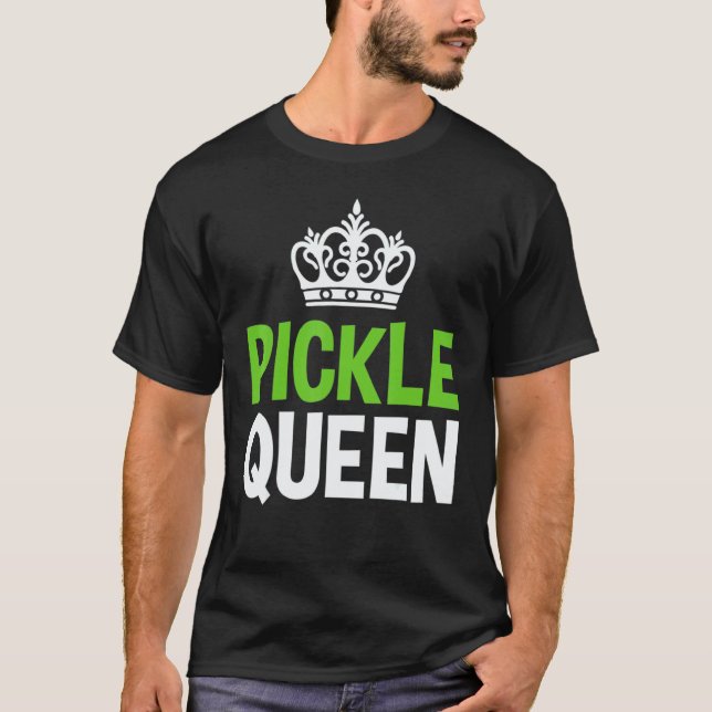Pickle Queen Vegan  Vegetable T-Shirt (Front)