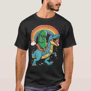 Pickle Riding Dinosaur T-Shirt