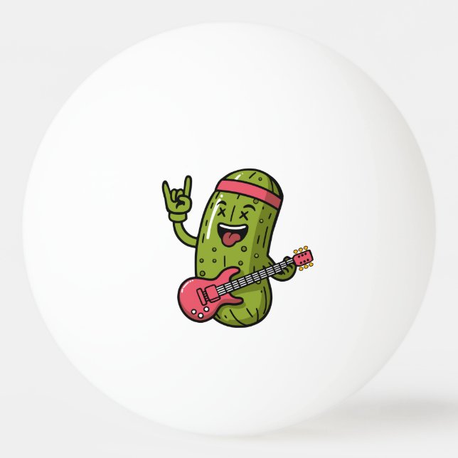 Pickle Rock Star Ping Pong Ball (Front)