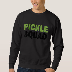 Pickle Squad Dill Pickle Costume Adult Vegan Pickl Sweatshirt