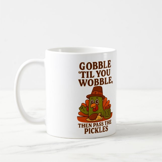 Pickle Thanksgiving Mug (Left)