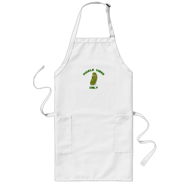 Pickle Vibes Only Long Apron (Front)