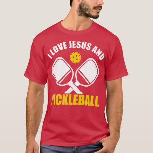 PicklebalI Love Jesus And Pickleball Quote Christi T-Shirt