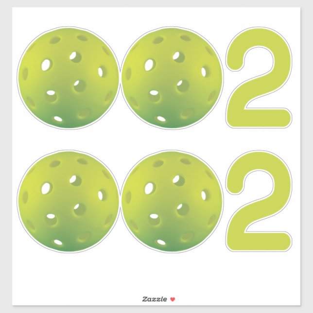 Pickleball 002 green 2 in 1 (Sheet)