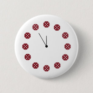 Pickleball 6 Cm Round Badge