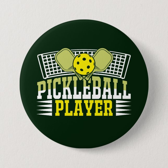 Pickleball 7.5 Cm Round Badge (Front)