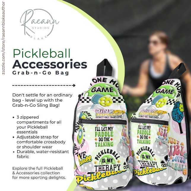 Pickleball Accessories Grab-n-Go Sling Bag (Creator Uploaded)