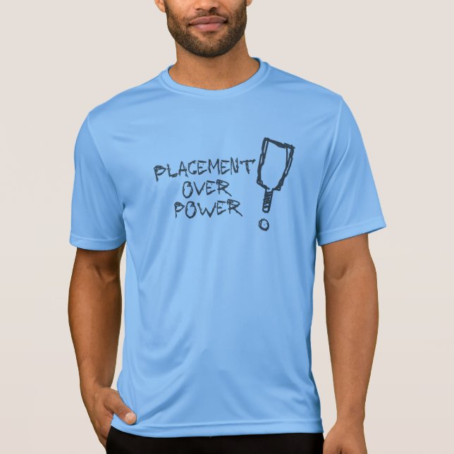 Pickleball Active T-shirt - Placement Over Power  (Front)